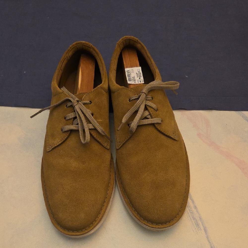 Clarks Men's Forge Vibe Suede Oxford Shoe Size 12 EUC